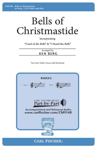 Bells of Christmastide Two-Part choral sheet music cover Thumbnail